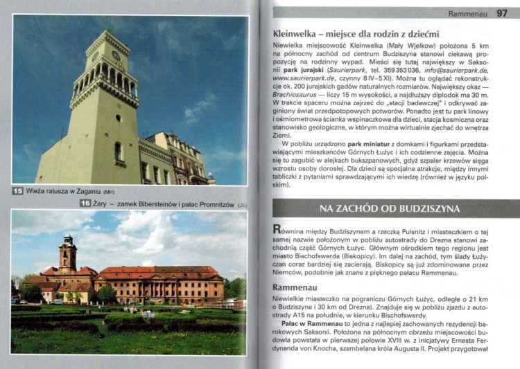 Łużyce. Przewodnik wydawnictwa Rewasz. Przykładowe strony 3