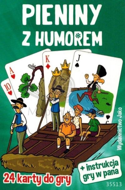 ieniny z humorem. 24 karty do gry. Okładka