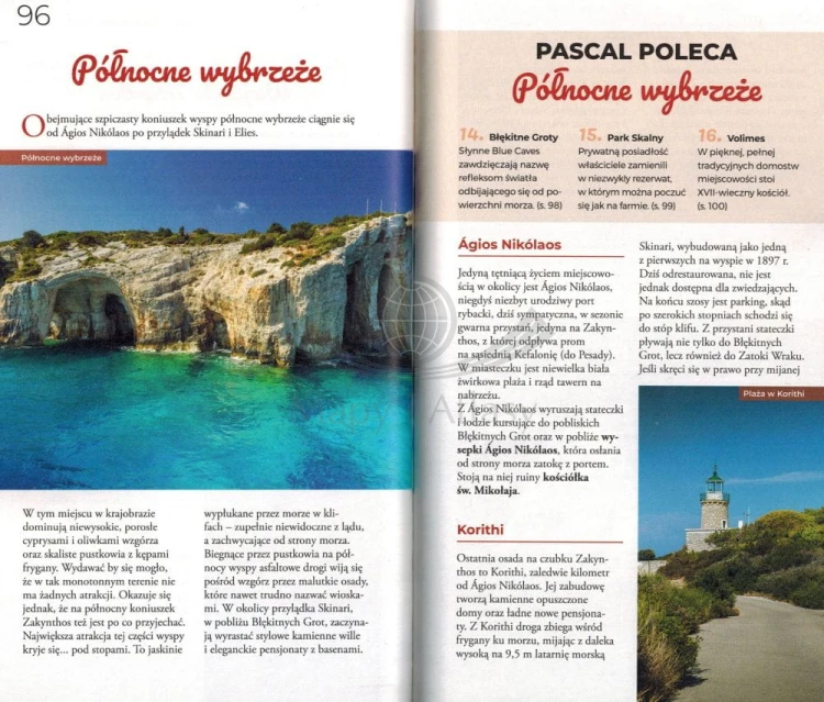 Zakintos / Zakynthos. Przewodnik Lajt wydawnictwa Pascal. Przykładowe strony 3
