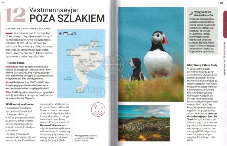Islandia. Przewodnik wydawnictwa Lonely Planet. Przykładowa strona 4