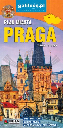 Praga 1:10 000. Mapa / Plan miasta wydawnictwa Galileos. Okładka