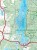 Mazury. Pojezierze Mrągowskie, Mazurski PK. Laminowana mapa turystyczna wydawnictwa Compass. Fragment 1