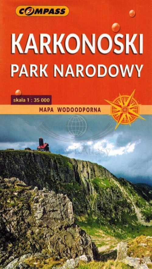 Karkonoski Park Narodowy 1:35 000. Laminowana mapa kieszonkowa. Compass