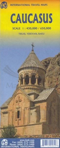 Kaukaz 1:650 000 / Gruzja 1:430 000. Mapa samochodowa. ITMB