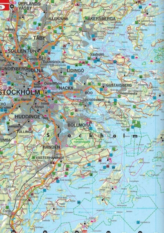 Skandynawia. Atlas samochodowo-turystyczny wydawnictwa Freytag & Berndt. Przykładowy arkusz 2