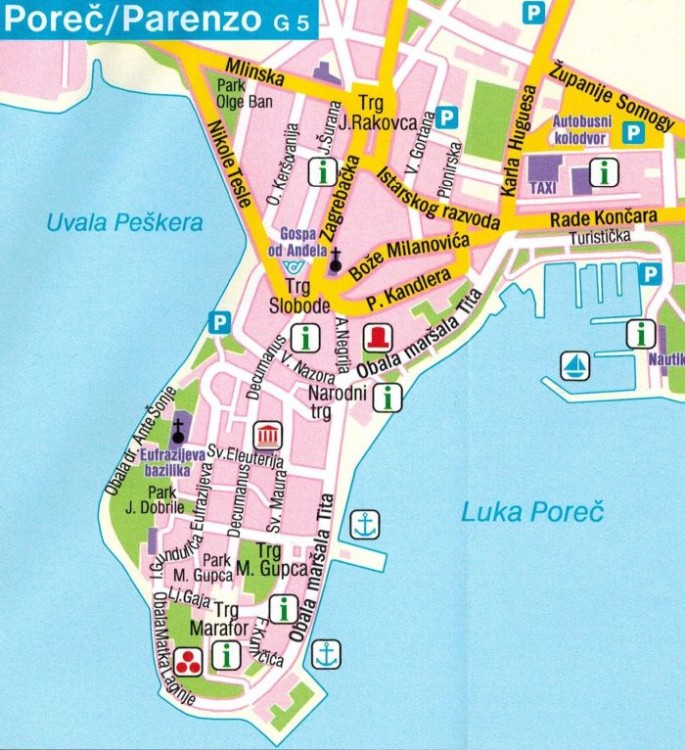 Istria. Mapa samochodowo-turystyczna / Plan miasta wydawnictwa Freytag & Berndt. Plan miasta