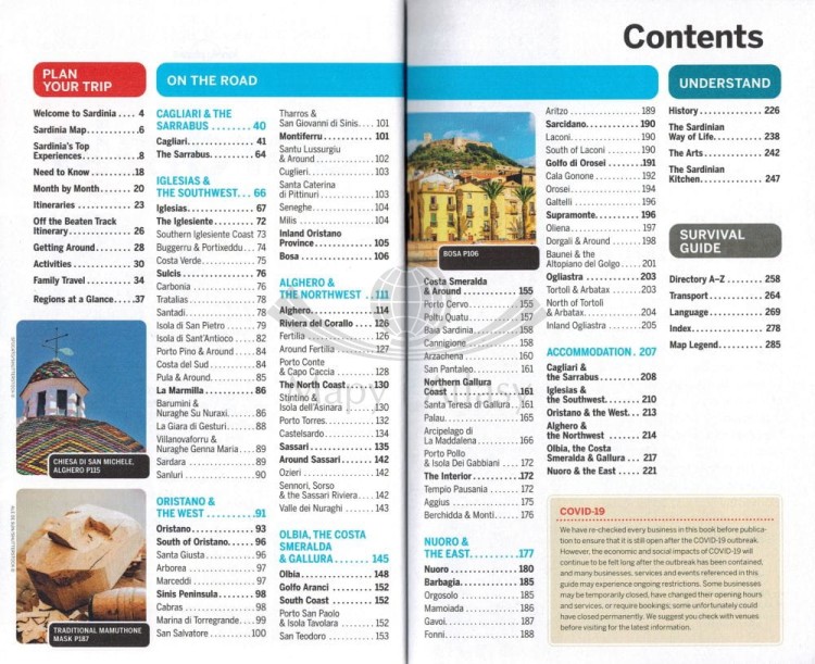 Sardynia / Sardinia. Przewodnik wydawnictwa Lonely Planet. Spis treści