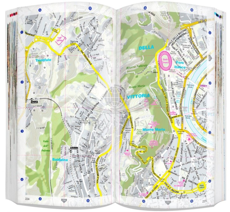 Rzym i Watykan 3 w 1. Przewodnik, atlas i laminowana mapa / Plan miasta wydawnictwa ExpressMap. Przykładowe strony 5