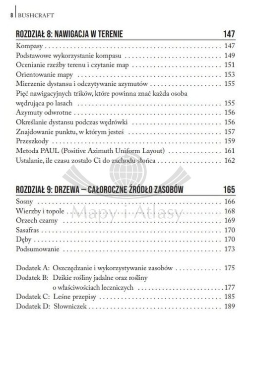 Bushcraft. Jak radzić sobie w dziczy bez współczesnych udogodnień wydawnictwa Bezdroża. Spis treści 4