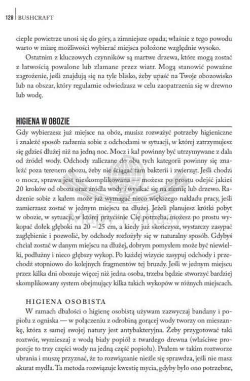 Bushcraft. Jak radzić sobie w dziczy bez współczesnych udogodnień wydawnictwa Bezdroża. Przykładowa strona 3