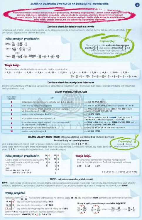 Matematyka. Poziom podstawowy. Matura. Karty do segregatora. wydawnictwa Demart. Przykładowa strona 1