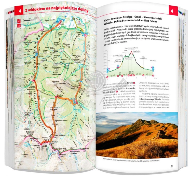 Tatry polskie i słowackie 2 w 1. Przewodnik i laminowana mapa wydawnictwa ExpressMap. Przykładowe strony 2