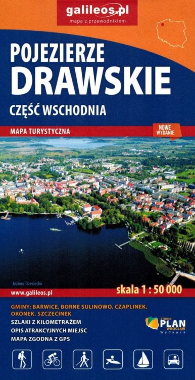 Pojezierze Drawskie. Część wschodnia i zachodnia. Zestaw 2 map / Mapa turystyczna wydawnictwa Galileos. Mapa 2 - okładka