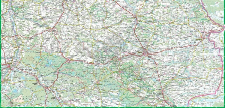 Lubelszczyzna, Roztocze, Polesie. Laminowana mapa samochodowo-turystyczna wydawnictwa ExpressMap. Druga strona