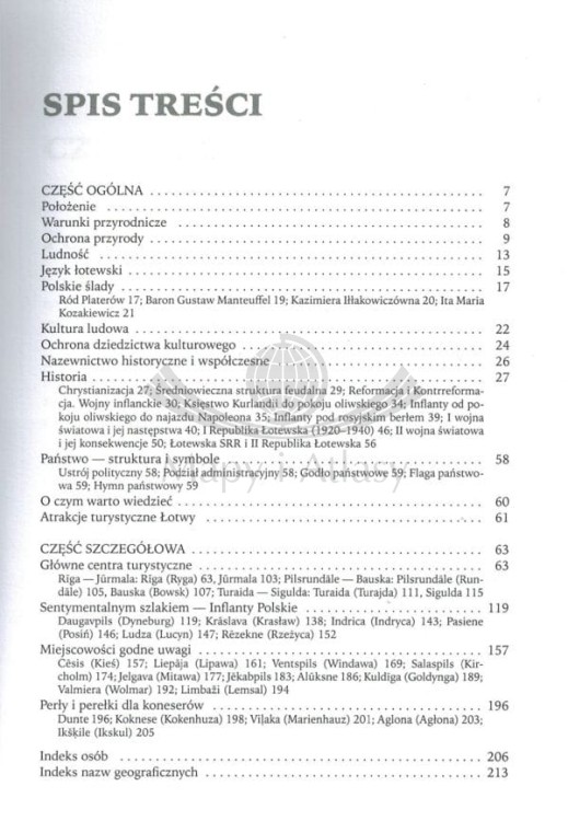 Łotwa. Sąsiedzi naszych sąsiadów. Przewodnik wydawnictwa Rewasz. Spis treści