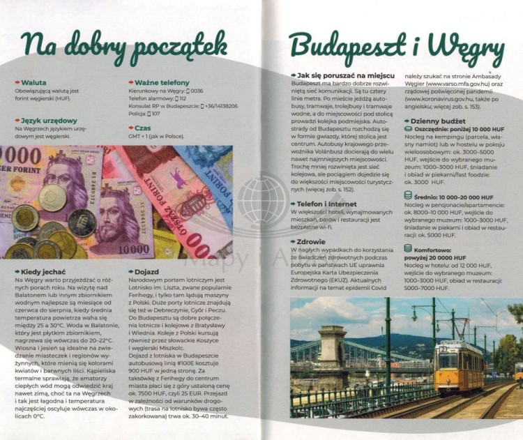 Budapeszt i Węgry. Przewodnik Lajt wydawnictwa Pascal. Przykładowe strony 1