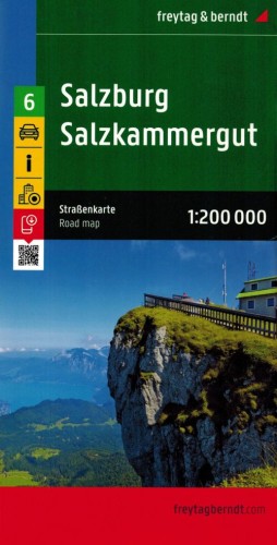 Salzburg 1:200 000. Mapa samochodowo-turystyczna /6/ wydawnictwa Freytag & Berndt. Okładka