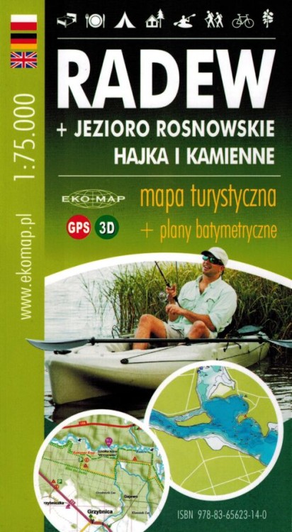 Pomorze Środkowe. Zestaw: 6 x map kajakowych wydawnictwa EKO-MAP. Mapa 5 - okładka