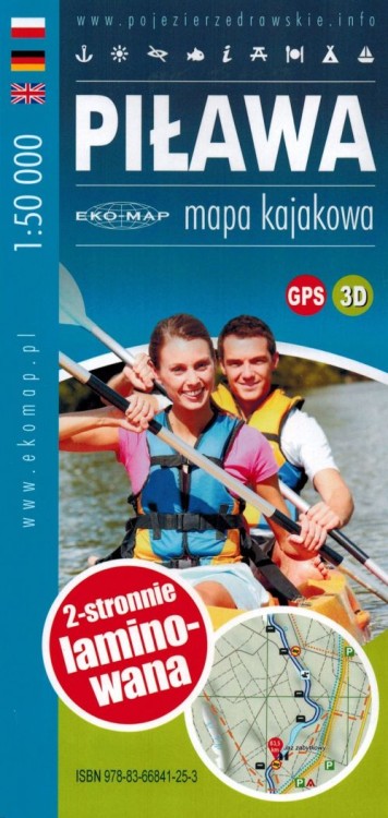 Pomorze Środkowe. Zestaw: 6 x map kajakowych wydawnictwa EKO-MAP. Mapa 6 - okładka