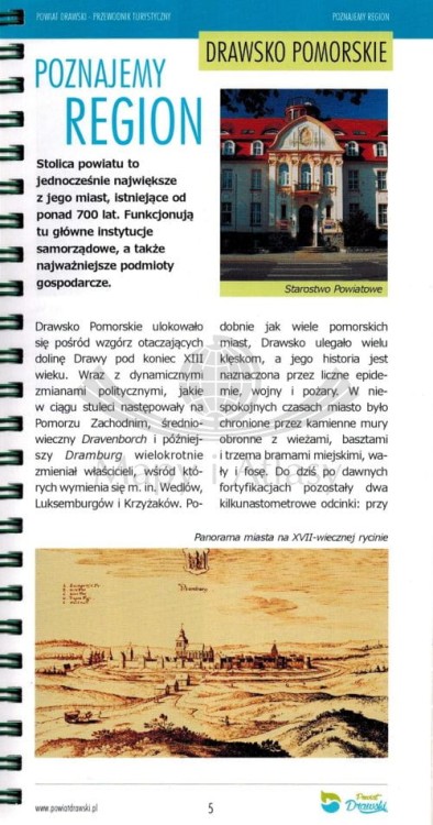 Powiat drawski dla aktywnych. Przewodnik + mapa turystyczna wydawnictwa EKO-MAP. Przewodnik - przykładowa strona 1