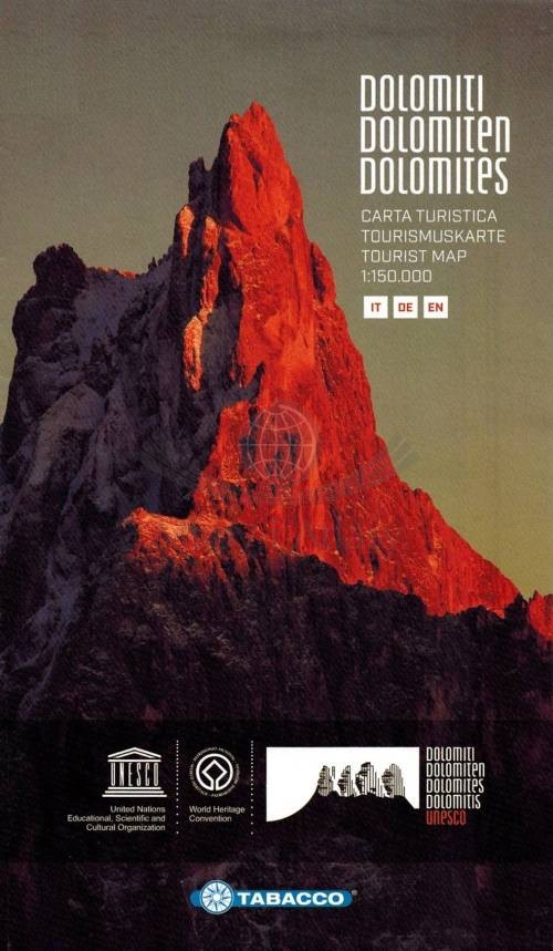 Dolomity 1:150 000. Mapa turystyczna. Tabacco
