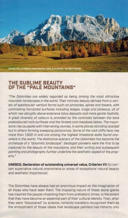 Dolomity 1:150 000. Mapa turystyczna wydawnictwa Tabacco. Informator - fragment