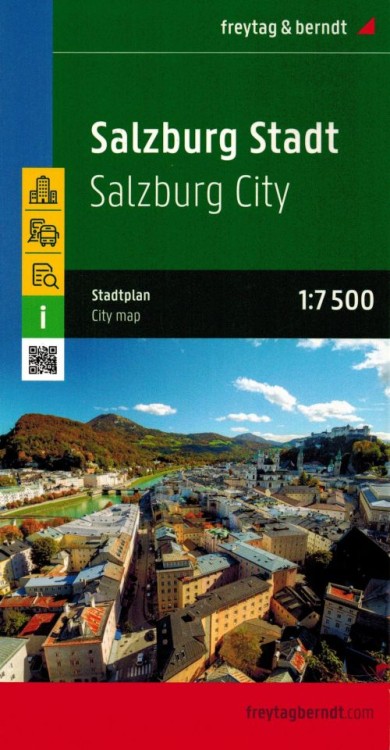 Salzburg 1:7 500. Mapa / Plan miasta wydawnictwa Freytag & Berndt. Okładka
