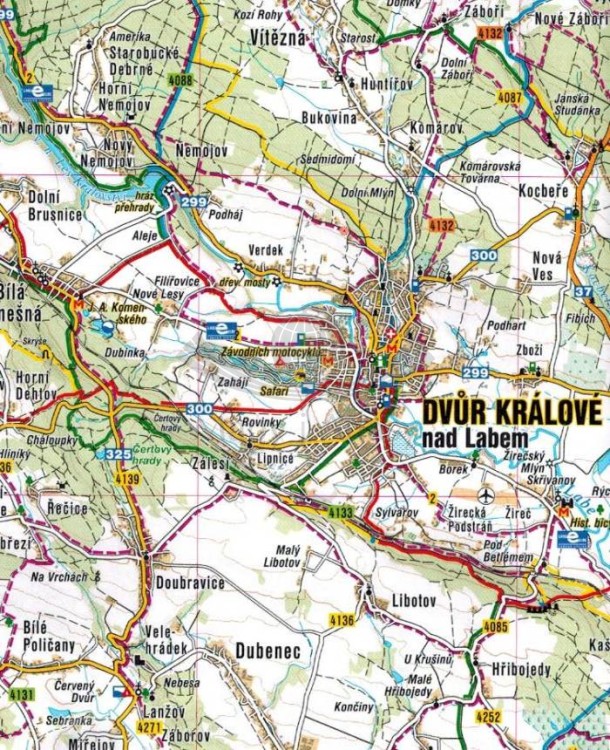 Karkonosze, Podkarkonosze / Podkrkonosi, Nachodsko. Mapa turystyczna 204 wydawnictwa Shocart. Fragment 1