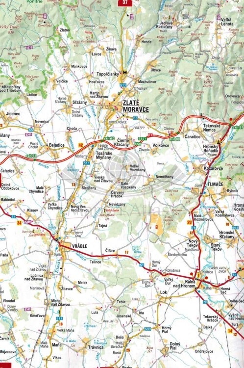 Czechy i Słowacja 1:150 000. Atlas samochodowo-turystyczny wydawnictwa Freytag & Berndt. Słowacja - przykładowy arkusz 1