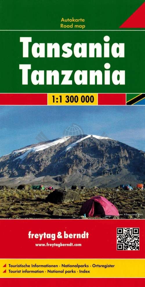 Tanzania 1:1 300 000. Mapa samochodowo-turystyczna. Freytag & Berndt
