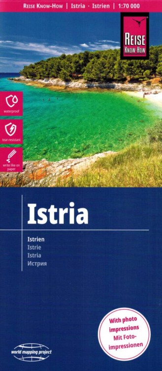 Istria 1:70 000. Wodoodporna mapa samochodowo-turystyczna wydawnictwa Reise Know-How. Okładka