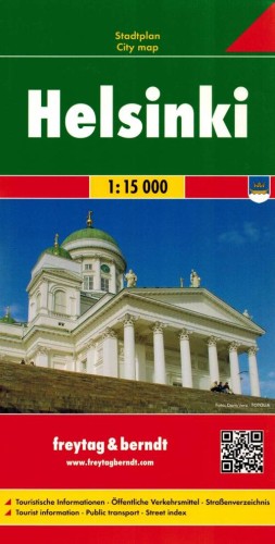Helsinki 1:15 000. Mapa / Plan miasta wydawnictwa Freytag & Berndt. Okładka
