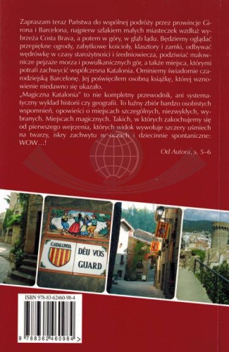 Magiczna Katalonia. Przewodnik wydawnictwa Rewasz. Okładka tył