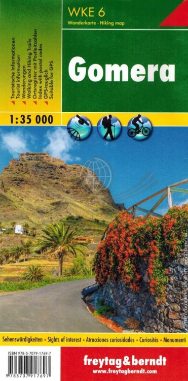 Gomera 1:35 000. Mapa turystyczna WKE 6 wydawnictwa Freytag & Berndt. Okładka