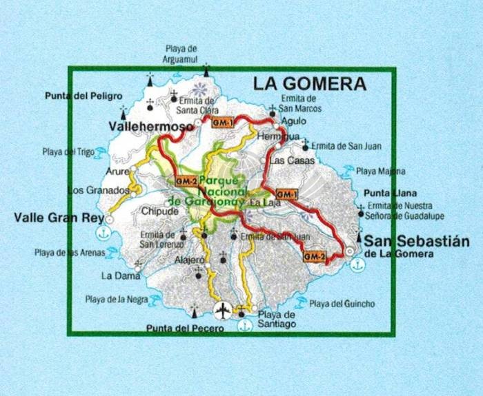 Gomera 1:35 000. Mapa turystyczna WKE 6 wydawnictwa Freytag & Berndt. Zasięg