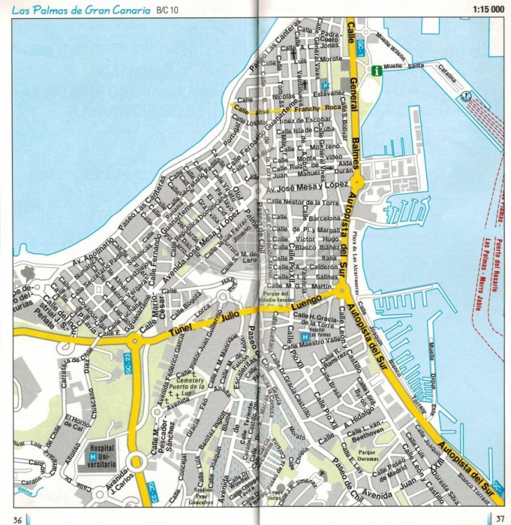 Gran Canaria 1:50 000. Mapa turystyczna WKE 5 wydawnictwa Freytag & Berndt. Mini przewodnik - przykładowe strony 2