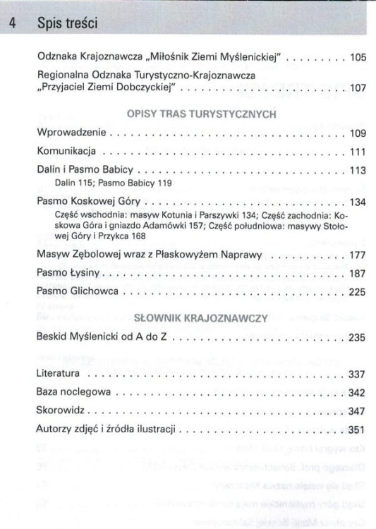 Beskid Myślenicki (Makowski). Przewodnik wydawnictwa Rewasz. Spis treści 2