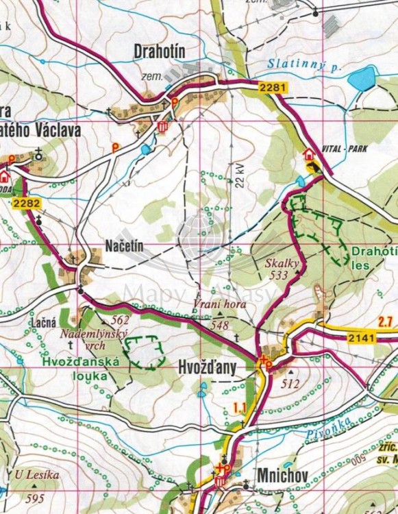 Czeski Las - Domazlice / Cesky Les - Domazlicko. Mapa turystyczna 431 wydawnictwa Shocart. Fragment 1
