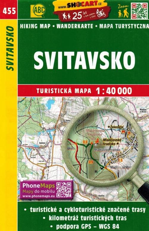 Okolice Svitavy / Svitavsko. Mapa turystyczna 455. Shocart