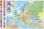 Europa. Dwustronna mapa podręczna. Fizyczna/polityczna. Strona polityczna