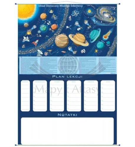 Układ Słoneczny Młodego Odkrywcy. Plan lekcji + mapa