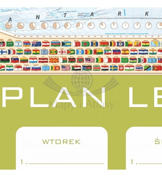 Świat. Plan lekcji + mapa polityczna. Fragment 3