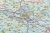 Mazowsze / Województwo mazowieckie 1:225 000. Mapa. Rama alu SLIM. Fragment 3