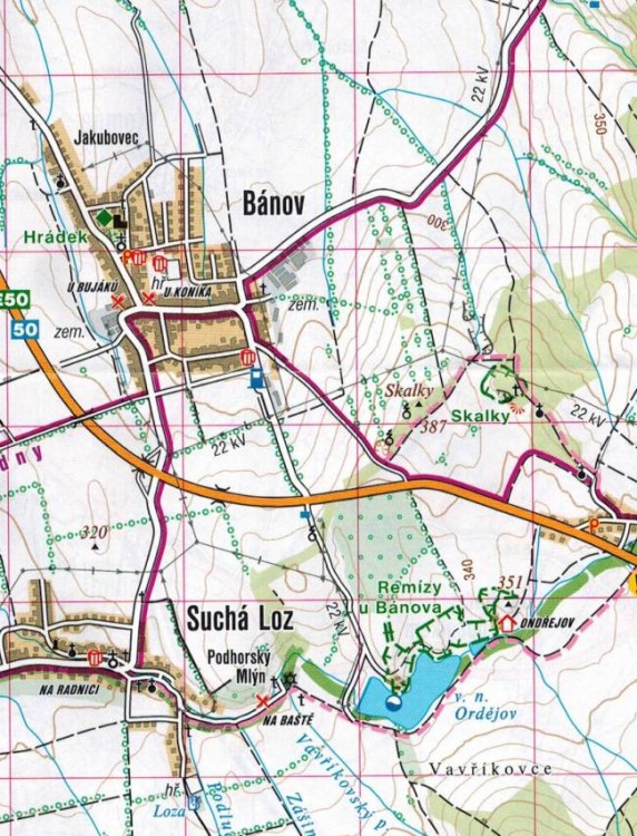 Białe Karpaty / Slovacko, Bile Karpaty. Mapa turystyczna 472 wydawnictwa Shocart. Fragment 2