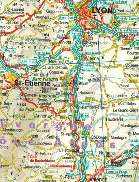 Francja 1:1 000 000. Wodoodporna mapa samochodowo-turystyczna wydawnictwa Reise Know-How. Fragment 1