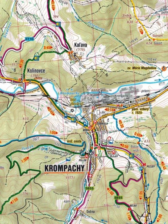 Spisz, Góry Lewockie / Spis, Levocske Vrchy. Mapa turystyczna 1109 wydawnictwa Shocart. Fragment 2