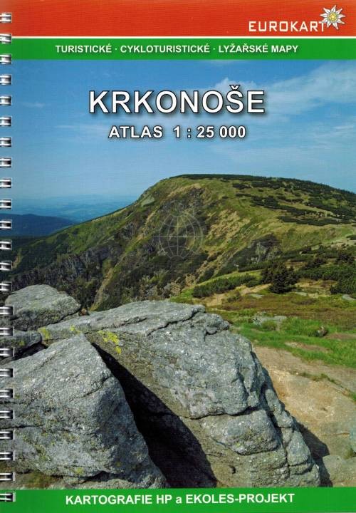 Karkonosze 1:25 000. Atlas turystyczny wydawnictwa Kartografie HP. Okładka