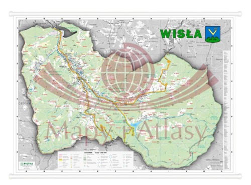 Wisła 1:12 500. Mapa ścienna / Plan miasta