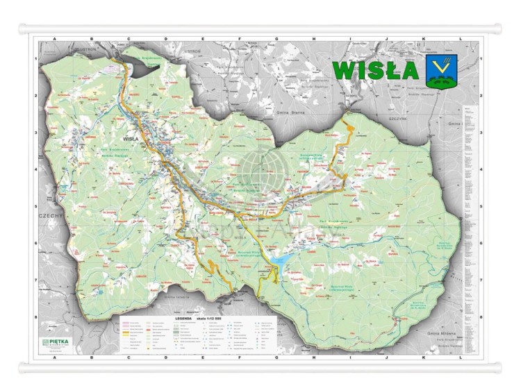 Wisła 1:12 500. Mapa ścienna / Plan miasta