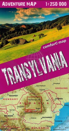Transylwania / Siedmiogród. Laminowana mapa samochodowo-turystyczna wydawnictwa TerraQuest. Okładka - tył